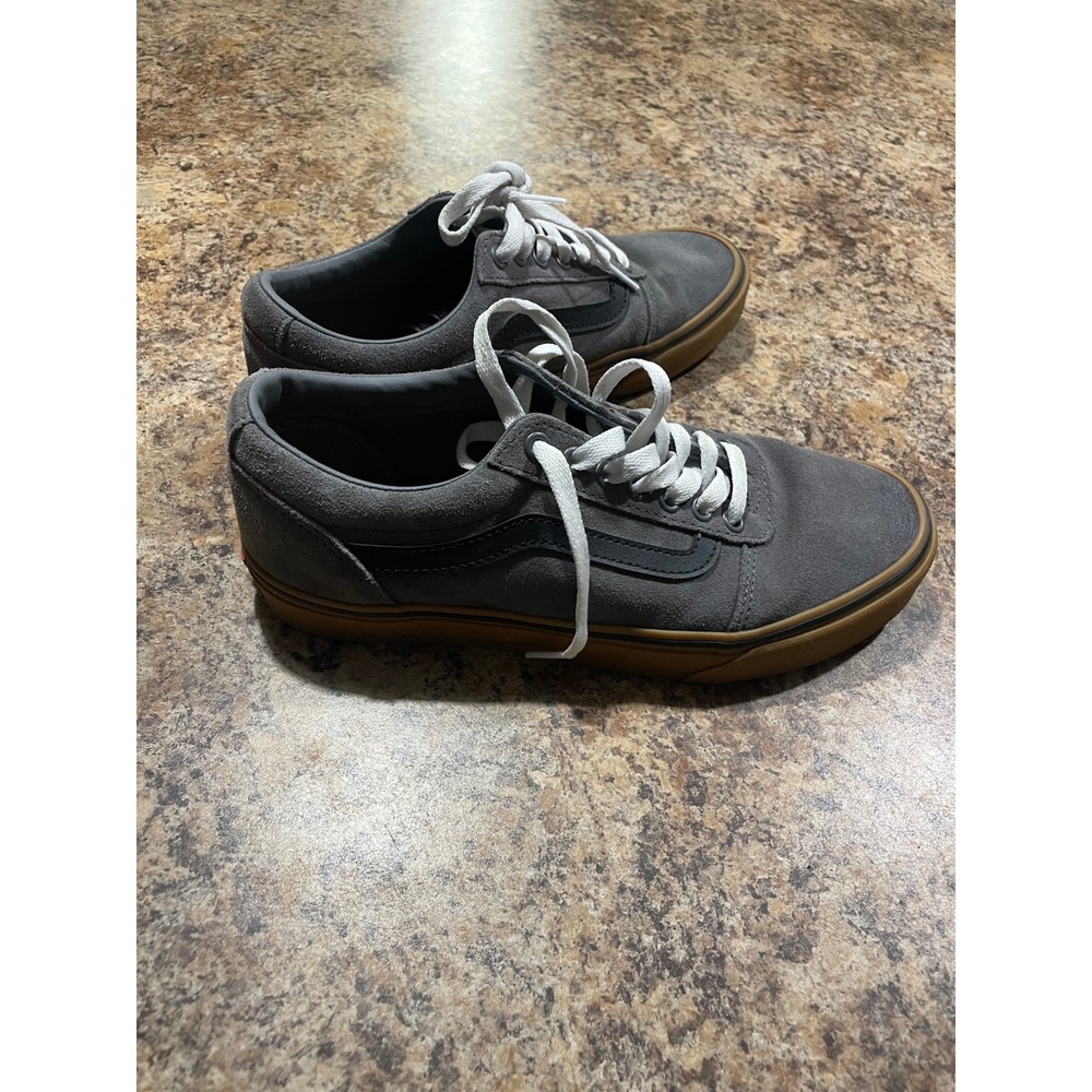 Vans Old Skool Ward Low Top Gray Suede Gum Sole Skate Shoes Mens7.5 - Picture 2 of 10